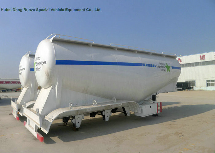 Bulk Cement Tank Semi Trailer For Transportation , Tanker Truck Trailer 40cbm Capaciy