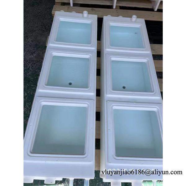 Custom Industrial Integrated PTFE Tank , Wet Chemical Process Tank Anti