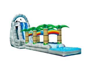 Quality Aldult Outdoor Rental Inflatable Large Water Slides With Bouncy wholesale
