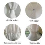Fully Closed Micro-Porous White Protective Coveralls Waterproof Anti-Static OEM