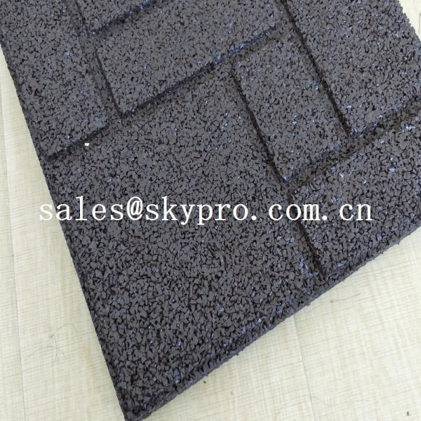 Crossfit safety insulation gym Interlocking flooring mat rubber tile for outdoor