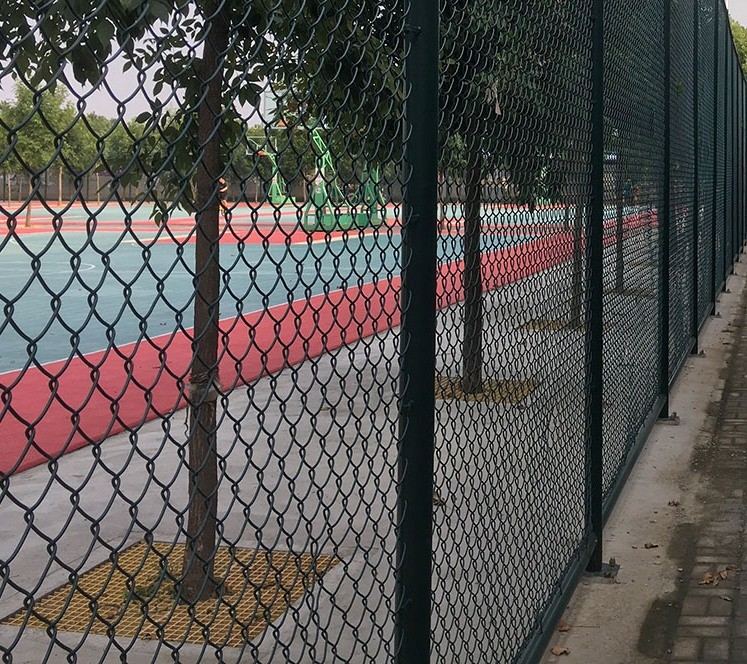 50*50MM High Anticorrosive Chain Link Fence Construction Durable