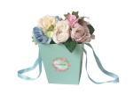 Durable Round Tube Cardboard Flower Boxes Paper Material Customized With Handle