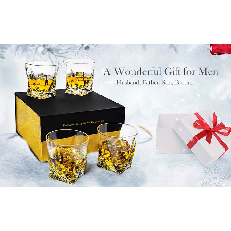 Custom Logo Whiskey Cup Twist Tumbler Glasses Wine Blanks Espresso Sublimation Glass OEM Customized Europe American Style
