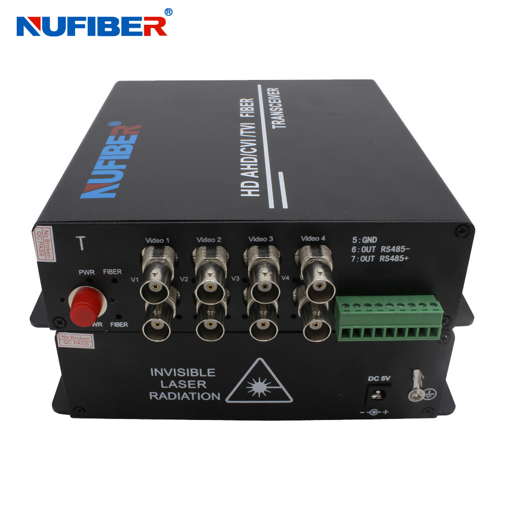 HD 1080P AHD CVI TVI Fiber Optical Video Converter 8CH for Dahua Camera