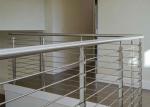 Solid Rod Bar Stainless Steel Railing Hollow Tube Round / Square Shape Post