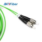 TTIFiber FC-FC Green Jacket OM5 Fiber Optic Patch Cord Multimode DX Duplex