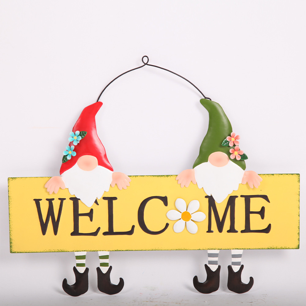 Modern Style Wall Hanging Ornaments Santa'S Welcome