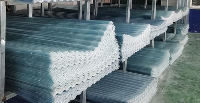 Eco-Friendly FRP Roofing Tile Transparent FRP Corrugated Roof Sheet