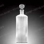 Empty Transparent Wine Tequila Glass Bottle Lead Free 750ml
