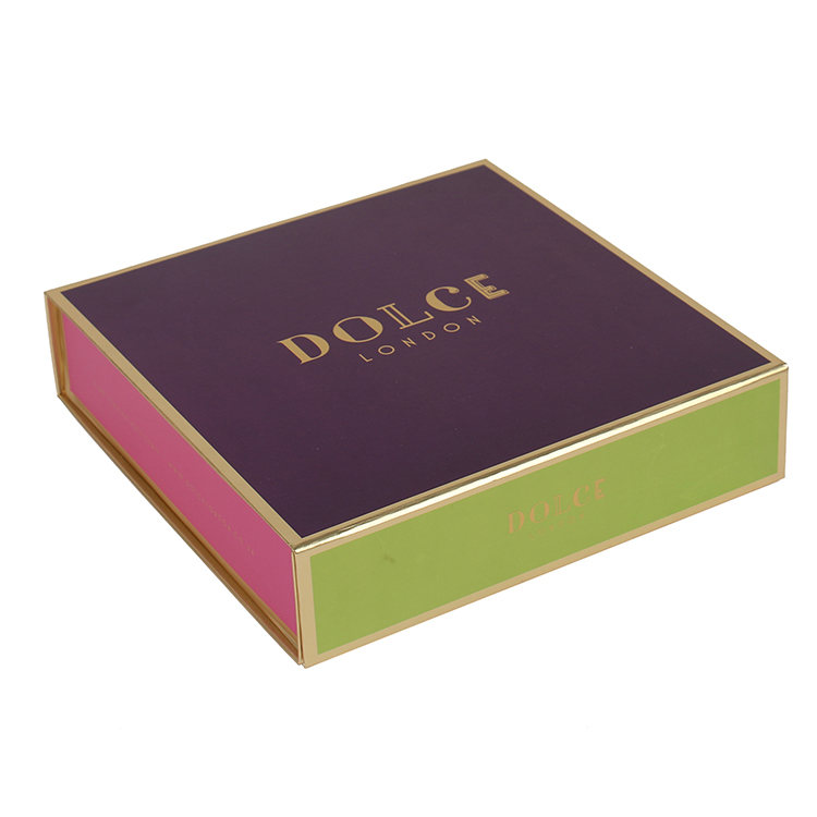 Magnetic Closure Diwali Sweets Gift Box Customizable With Gold Paper Divider