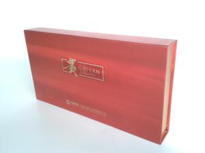 Quality Elegant Rigid Board Cigar Packaging Box, Custom Foil Stamping Coated Paper Luxury Gift Boxes wholesale