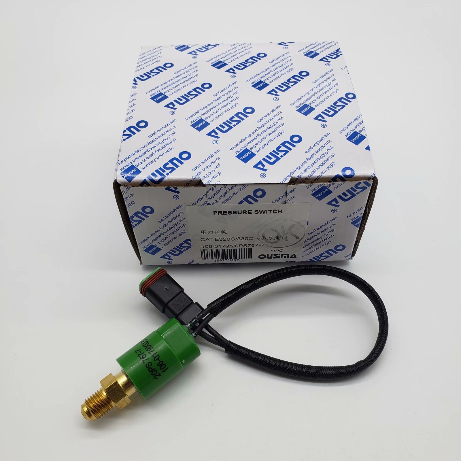 OUSIMA 106-0179 20PS767-7 Pressure Switch Sensor With Small Square Plug Fro E320C/330C