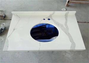 Quality Calacatta Quartz Stone Prefab Bathroom Vanity Tops For Home Building wholesale