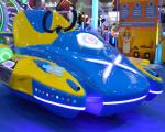 Theme Park Kids Arcade Machine Electric Space Ship Ride On Space Warship Car