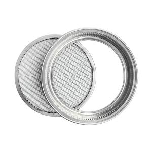 Quality 24g 3.38 Inch Wire Mesh Filter Disc Canning Lids And Rings Wide Mouth wholesale