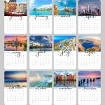 CCNB Printing Monthly Calendar Christmas Countdown Desk Calendar OEM