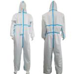 Disposable Coverall Item CE Type4/5/6 50GSM-70GSM Microporous Industrial 175