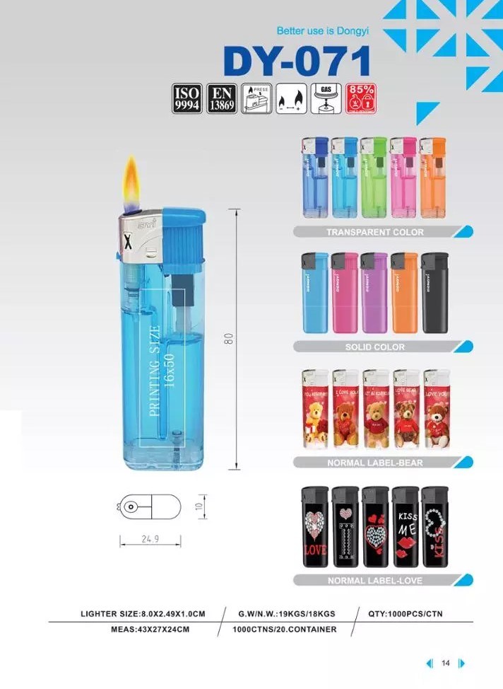 Solid Color Electric Lighter Custom