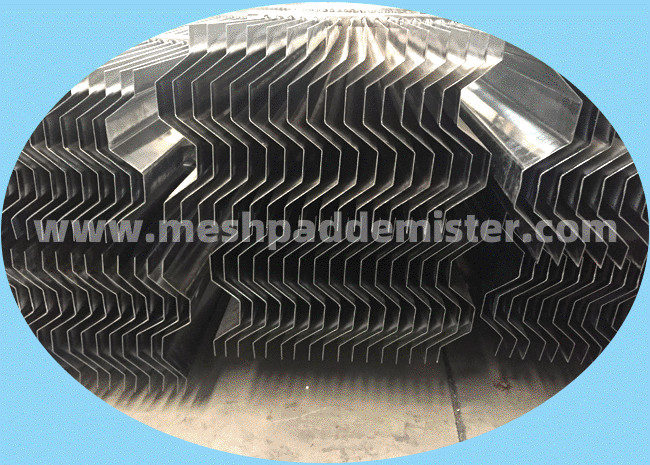 Sea Vessel Sox Scrubber Part 25mm Vane Pack Mist Eliminator