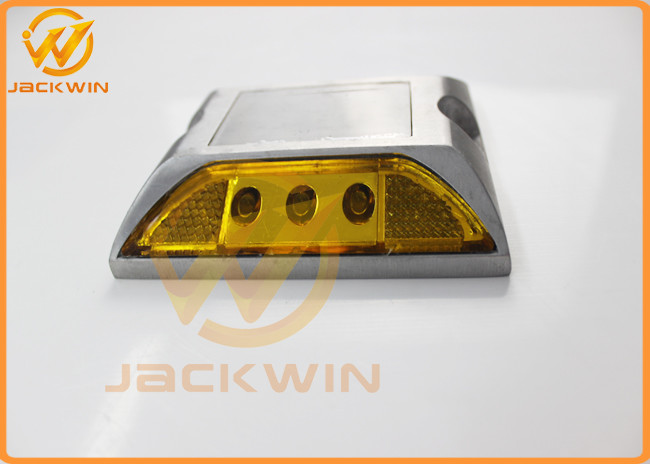 6 LED Brightness Aluminum Solar Lane Marker Pavement Flashing LED Solar Road Studs