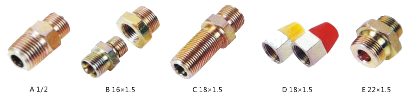 90mm Cycles Coiled Nylon Emergency Air Brake Hose Assembly for Semi Truck Applications