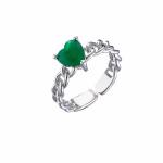 Open Sterling Silver Crystal Jewelry