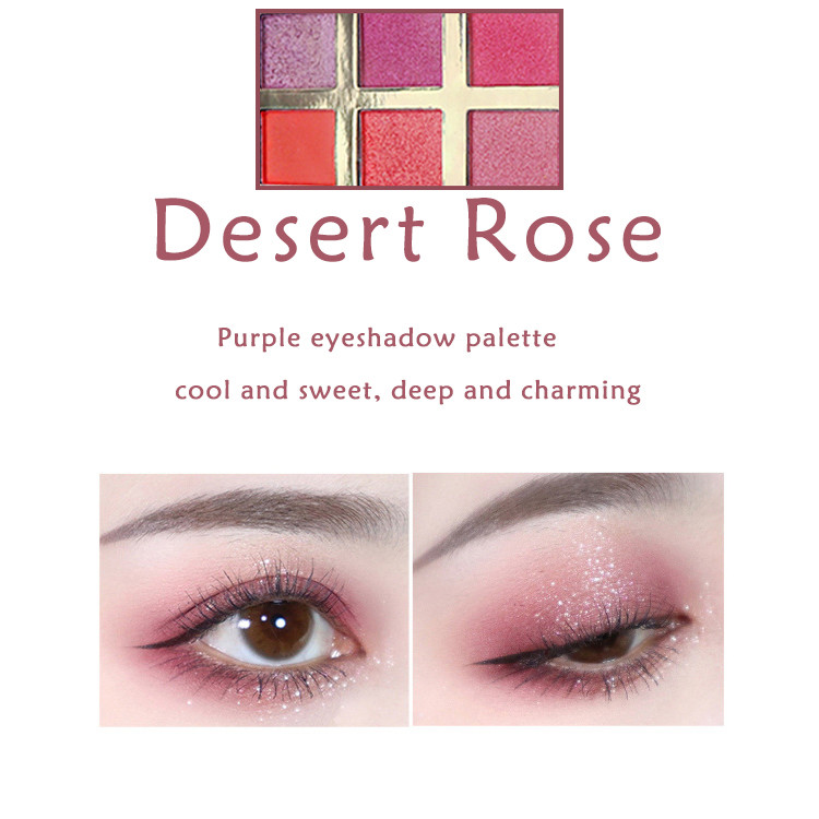 ISO Waterproof 63C Colors Pigmented Eyeshadow Palette Shimmer Glitter 2.5g