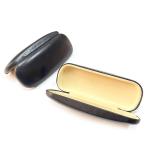 Pure colour Pu Leather Eyeglasses Case Hard Metal Optical Glasses Case