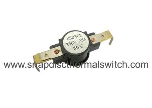 Quality KSD302 250V 25A 45A 60A Cut off Thermal Snap Switch wholesale