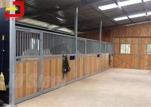 Quality Q235 Low Carbon Steel Wire Horse Stable Partitions With Sliding Door For Equestrian Barns wholesale