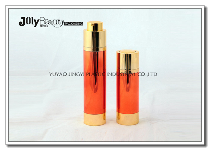 15ml Orange Rotary Airless Pump Bottles Wholesale With Jet Molding Technology