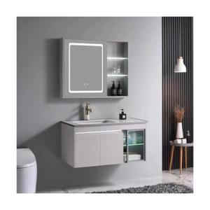 Quality Customized Color 60 Inch Single Sink Teak Wood Bathroom Vanity featuring MDF Carcase wholesale