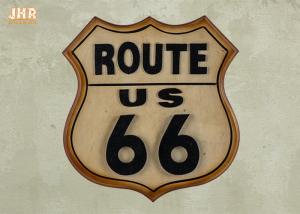 Quality Classic Route US 66 Wall Signs Wooden Wall Plaques Antique MDF Pub Sign Wall Decor wholesale
