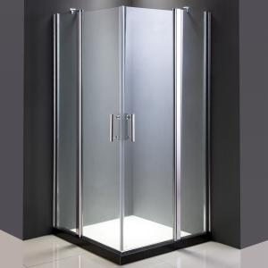 Quality Chrome Aluminum Frameless Rectangular Shower Enclosure 6mm 39''X39''X75'' wholesale