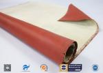 96% High Silica Cloth Coated With One Side Red Silicone For Fireproof