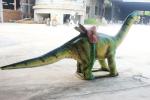 Lifelike Green Brachiosaurus Dinosaur Ride For City Plaza Playground