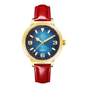 Quality Fashion Stainless Steel Alloy Case Diamond 3ATM Waterproof Quartz Watch Leather Strap Design For Women wholesale