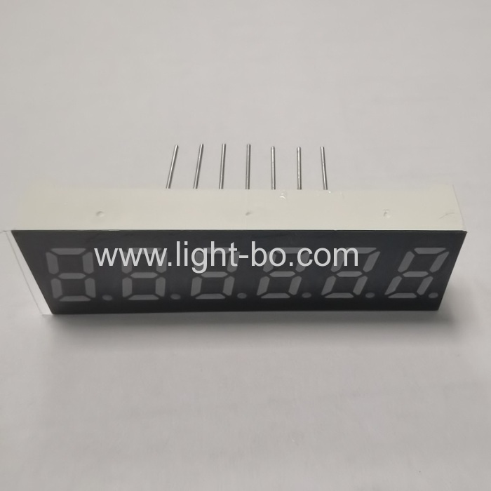 Small Size 6 Digit 7 Segment LED Display Common Anode Green for Frequency Converter