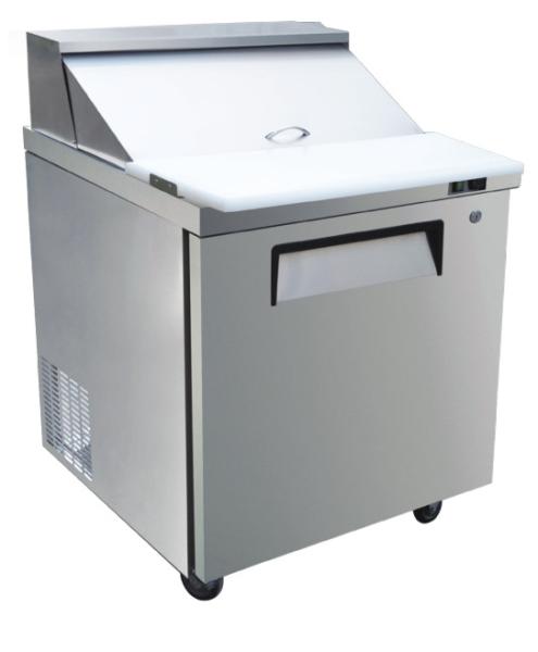 Fricool 28" Refrigerated Preparation Table SUS 201 Sandwich Prep Cooler 7.4 Cu