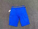 Summer DK Blue Kids Casual Loose Shorts With Four Pockets