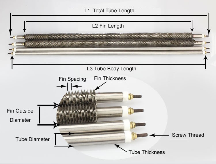 Electric Refrigeration Heat Exchanger Finned Tubular Heater