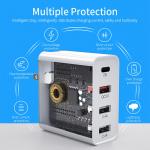 Essager 2021 Earl 4 Ports PD QC3.0 Dual 2.4A Ports 48W 30W PD Charger For Phone