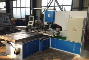 Quality Profile Steel CNC Punching Machine Iron Worker Hydraulic Control wholesale