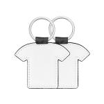 Personalized Lychee Grain Sublimation Leather Keychain Pendant Sublimation Blank