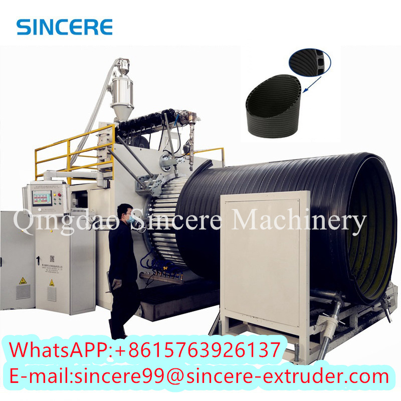 OEM HDPE PP Spiral Plastic Pipe Extrusion Line 200kW-500kW