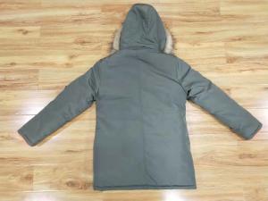 Quality Grey Mens Longline Padded Coat Fur Hood Longline Mens Puffer Coat wholesale