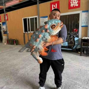 Quality Life Size Animatronics Realistic Dinosaur Hand Puppets Ankylosaurus wholesale