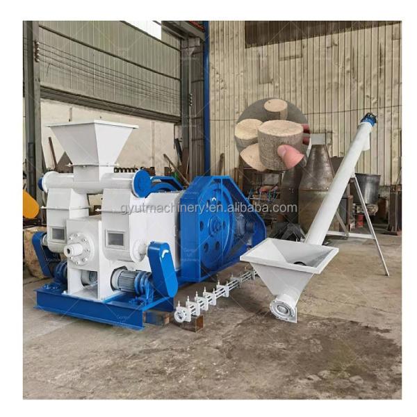 30mm Dia Biofuel Wood Sawdust Hydraulic Briquetting Punching Machine with Blue