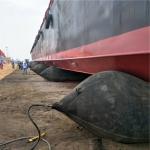 OEM Shipyards Inflatable Rubber Airbag , Black Marine Rubber Balloon